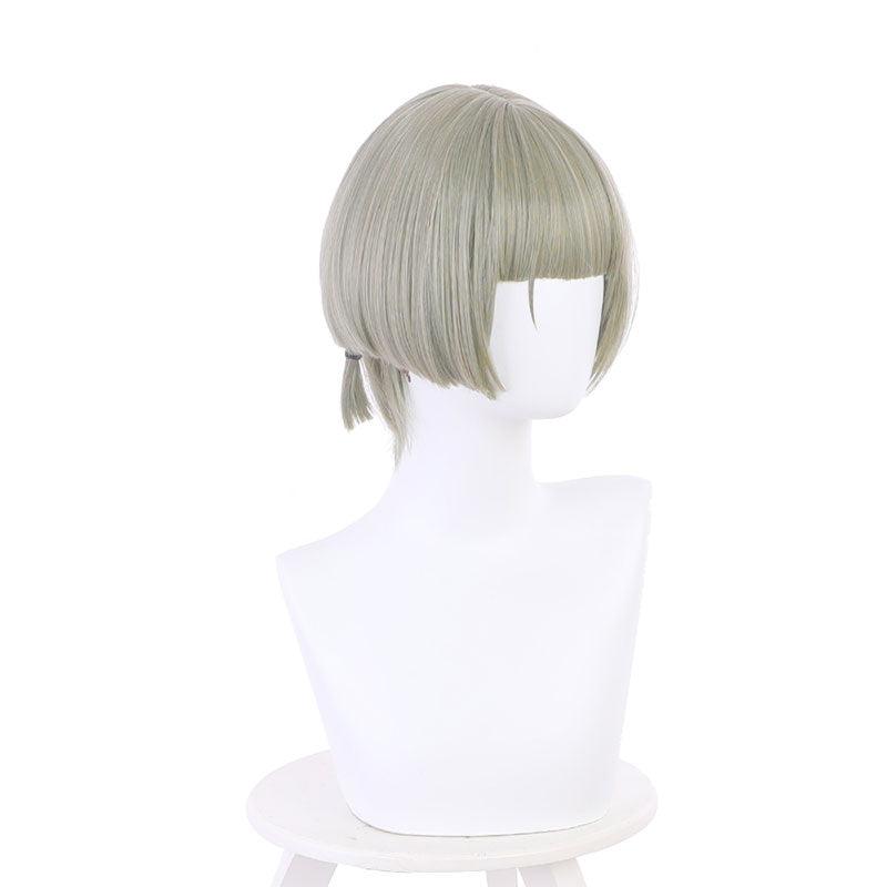game genshin impact sayu cosplay linen cyan wigs