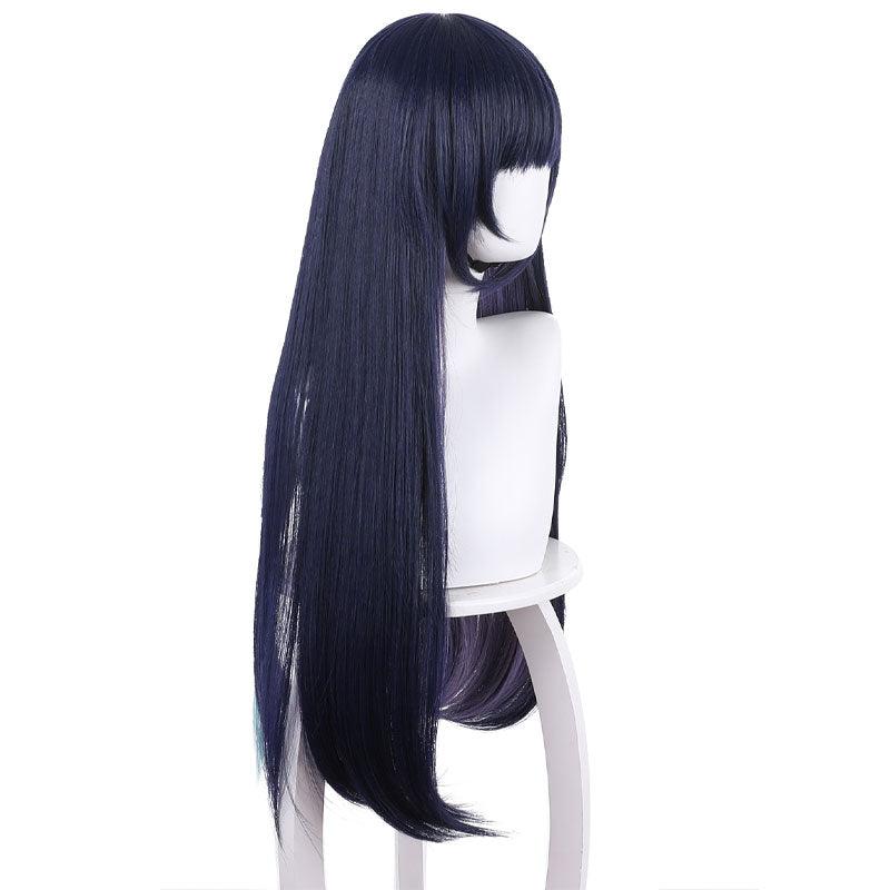 game genshin impact yun jin long dark purple cosplay wigs