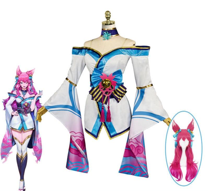 game lol spirit blossom ahri cosplay costumes