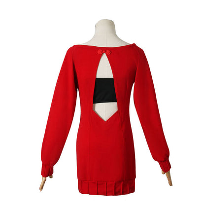 anime spy family yor forger red sweater cosplay costumes