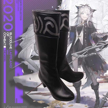 arknights lappland refined horrormare game cosplay boots shoes for carnival anime party