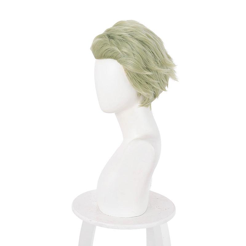 anime jujutsu kaisen kento nanami short mixed green cosplay wigs
