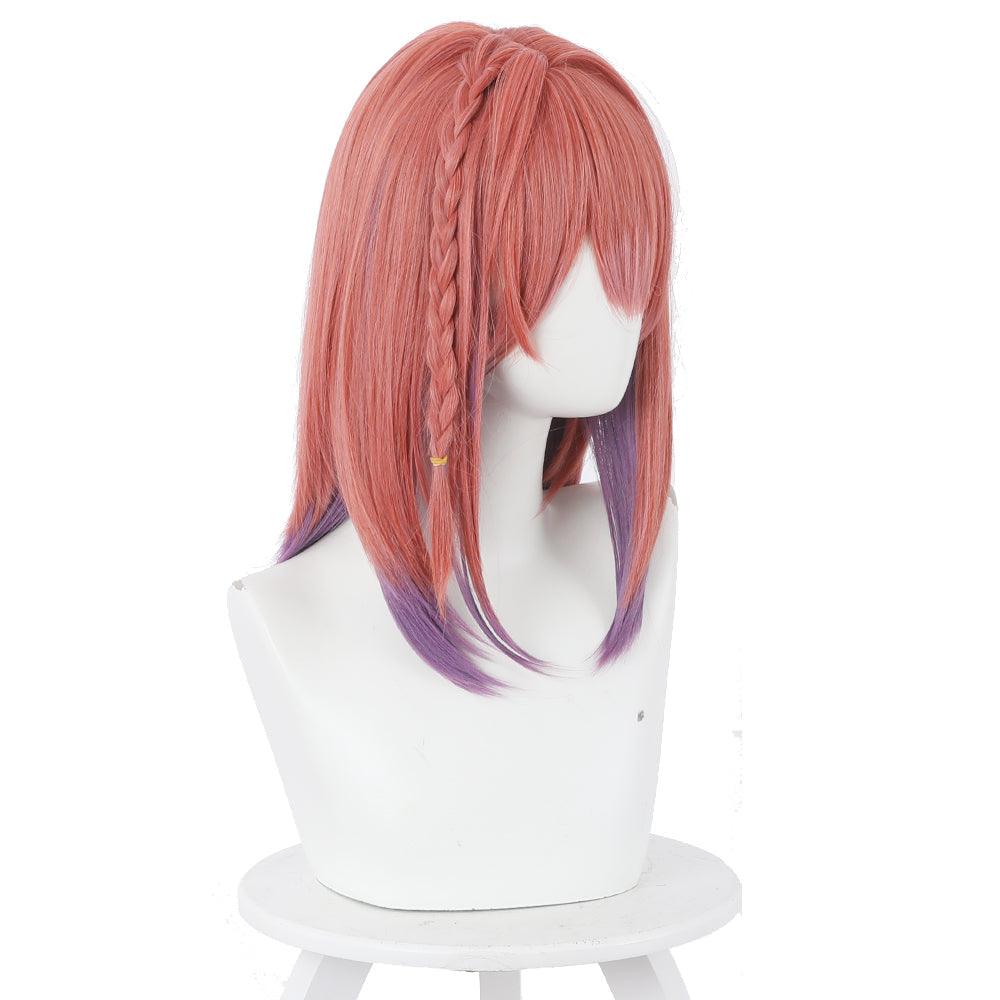 coscrew Anime Kanojo, Okarishimasu Sakurasawa Sumi Pink Gradient Purple Cosplay Wig 501D - coscrew