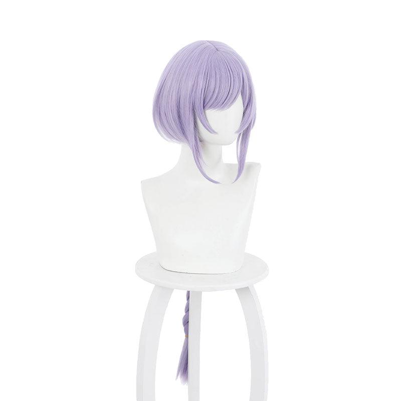 game genshin impact qiqi purple braid cosplay wigs