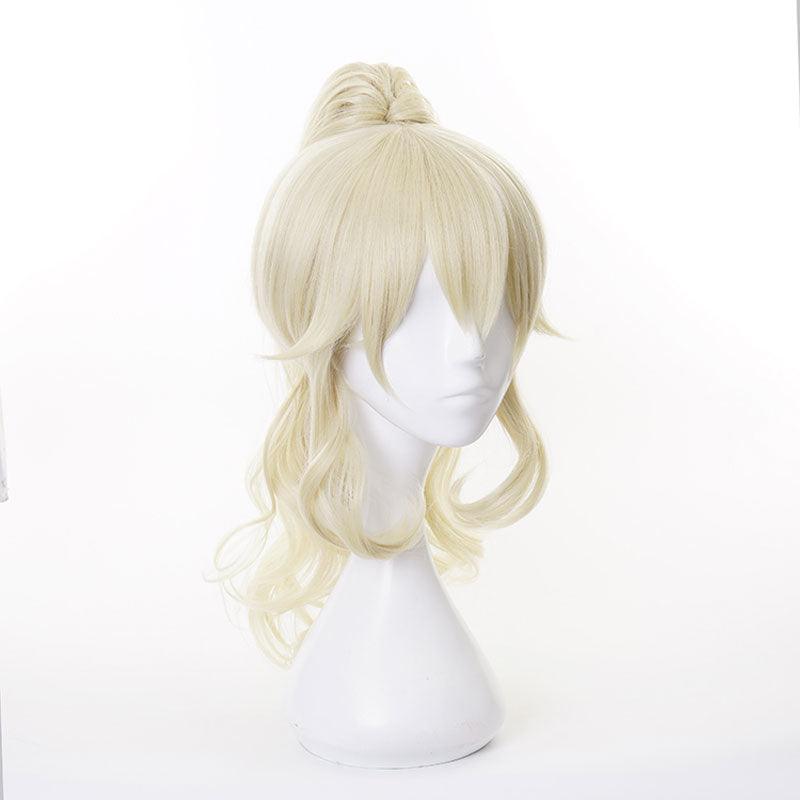 game genshin impact jean blonde ponytail cosplay wigs