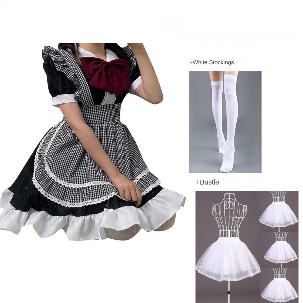 Coffee Shop Waiter Anime Maid Outfit Lolita Dress Japanese Cute Fancy Cosplay Costume