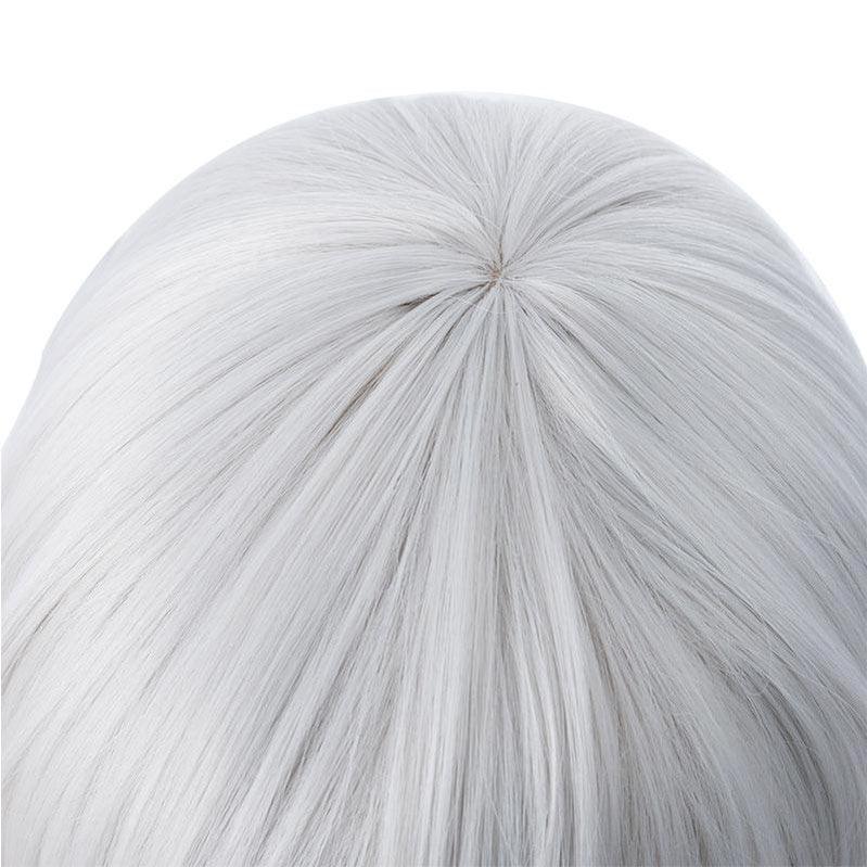 FGO Fate/Grand Order Lang Lin Wang 30cm Short Silver Grey Halloween Cosplay Wigs