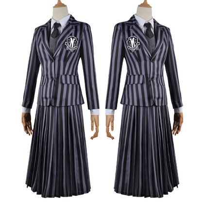 the addams family wednesday addams school uniform cosplay costumes 1