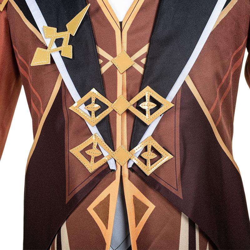 game genshin impact tartaglia zhongli cosplay costumes
