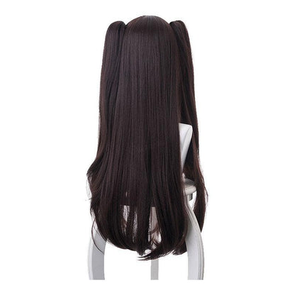 fgo fate grand order babylonia ishtar 80cm long straight double ponytail black cosplay wig
