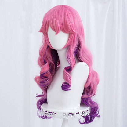 coscrew League of Legends Blossom Ahri Pink Long Game Cosplay Wig MM52 - coscrew