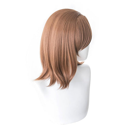 coscrew anime a certain magical index misaka mikoto brown short cosplay wig 474d