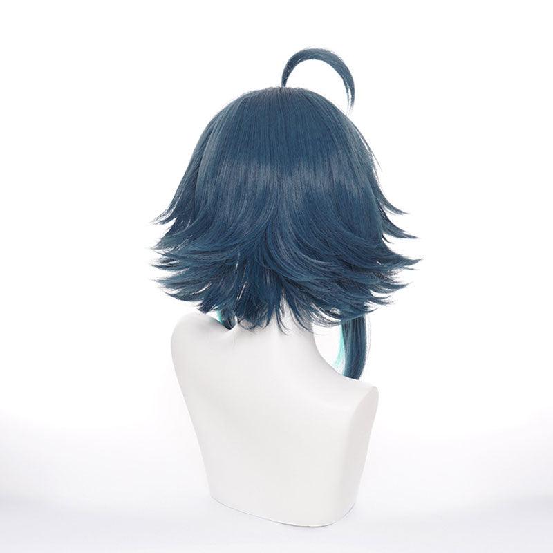 game genshin impact xiao dark green cosplay wigs