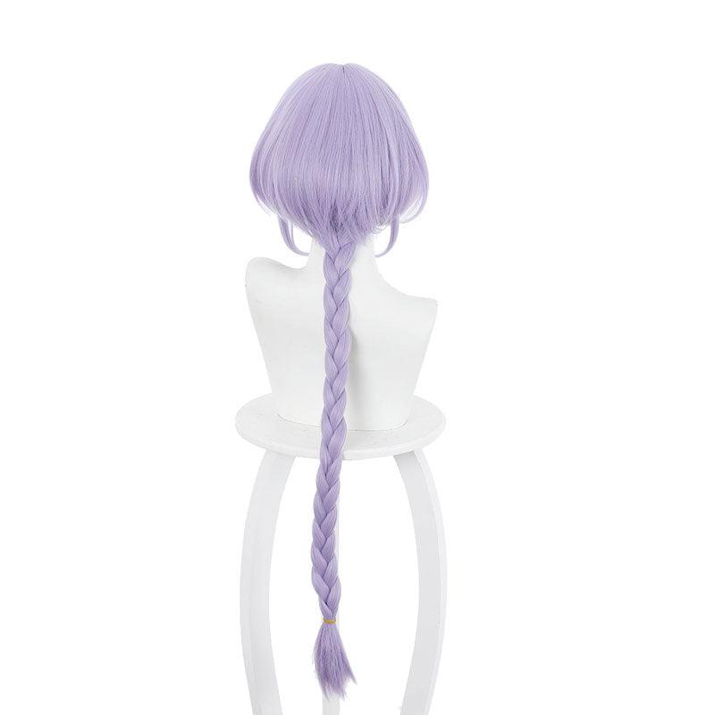 game genshin impact qiqi purple braid cosplay wigs