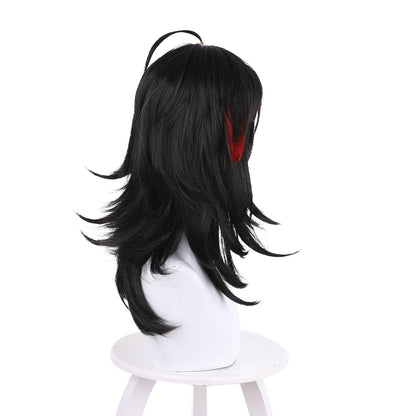 Anime Cosplay Wigs for Vox Akuma Black red gradient  Cosplay Wig of NIJISANJI 536A - coscrew