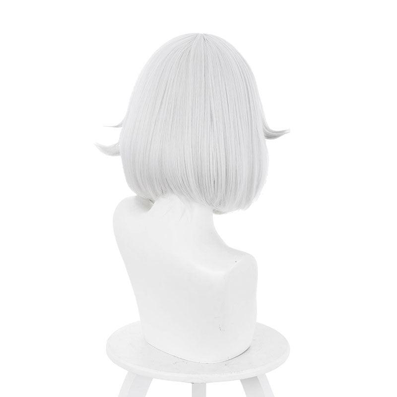 game genshin impact paimon gray white short cosplay wig