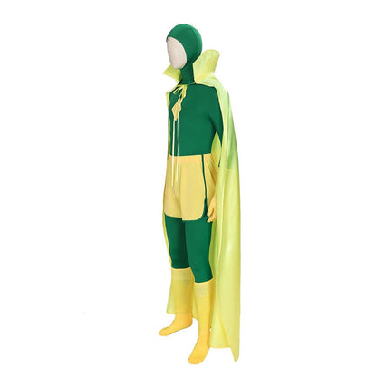 movie wanda vision vision halloween cosplay costumes with free stickers