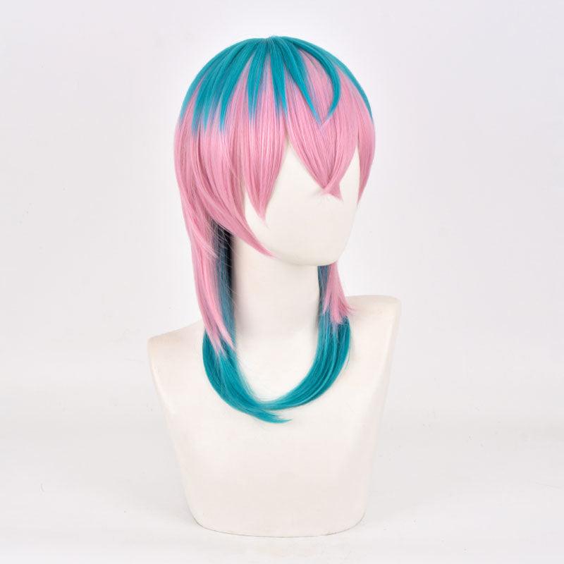 anime tokyo revengers hinata tachibana pink orange short cosplay wigs