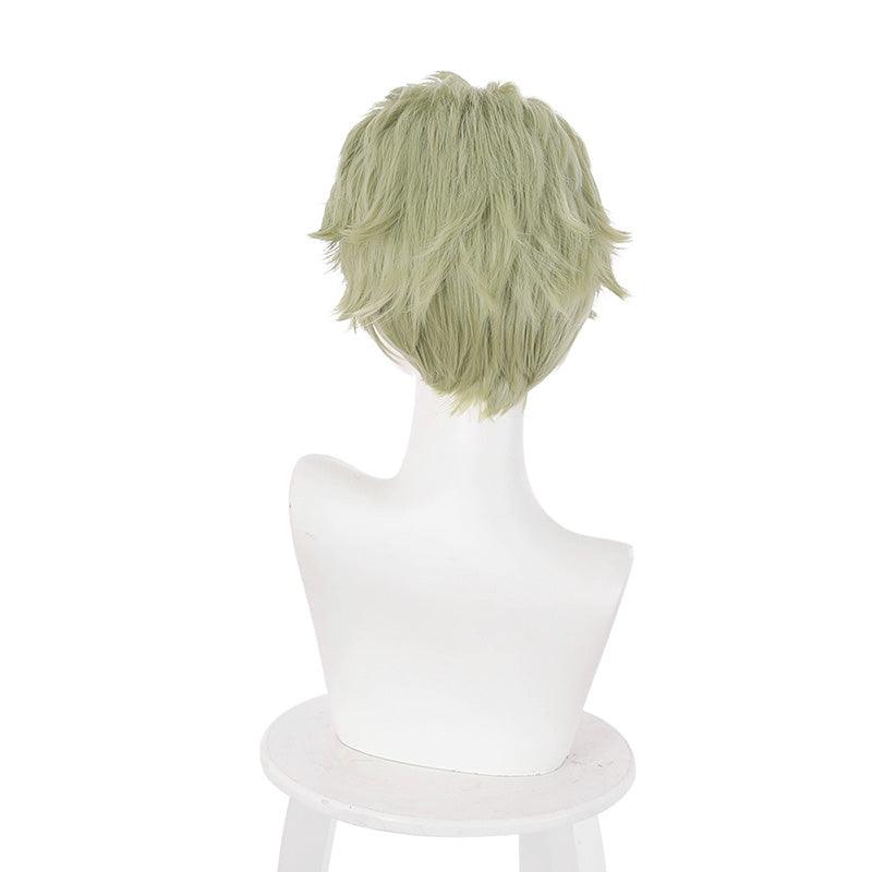 anime jujutsu kaisen kento nanami short mixed green cosplay wigs