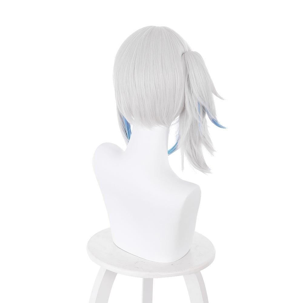 coscrew hololive virtual vtuber gawr gura white and blue medium cosplay wig 444c