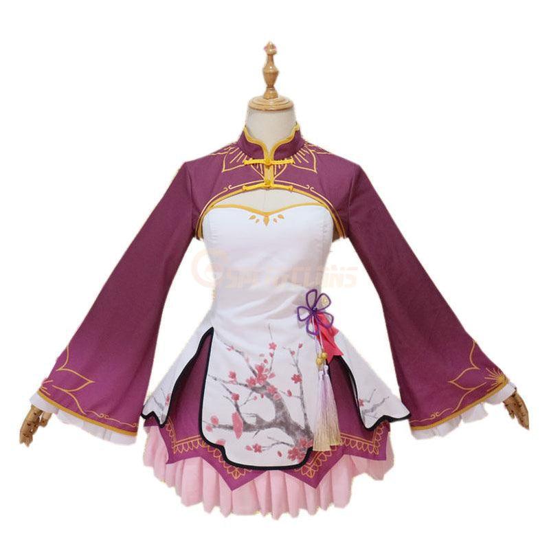 Anime Re:Zero Starting Life in Another World Rem and Ram Chinoiserie Cosplay Costume
