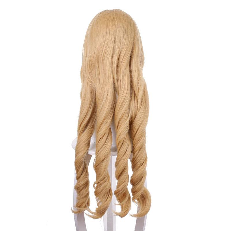 game lol cafe cutie gwen blonde long curly cosplay wigs
