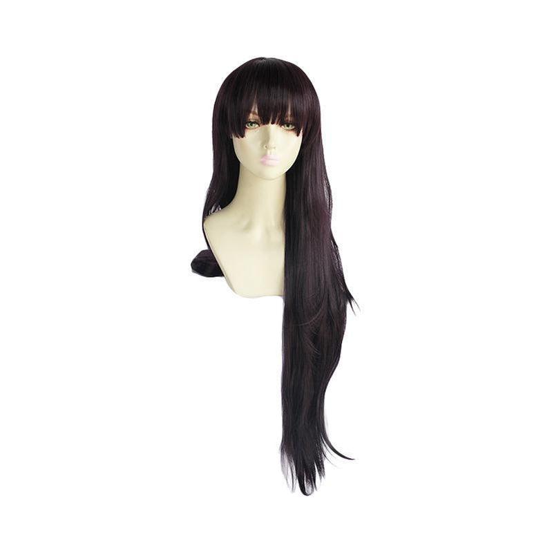 Anime Danganronpa 2: Goodbye Despair Mikan Tsumiki 100cm Long Black Purple Cosplay Wigs