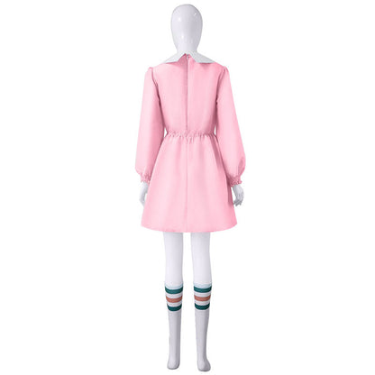 stranger things season eleven 11 dress cosplay costumes