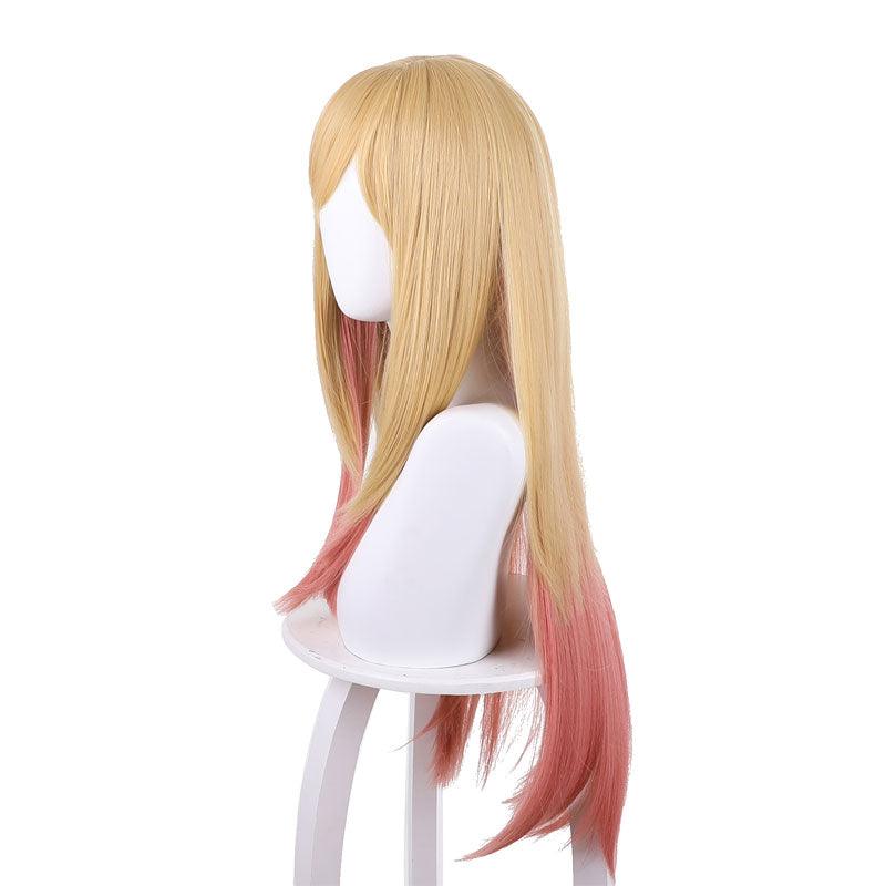 anime my dress up darling kitagawa marin yellow gradient pink cosplay wigs