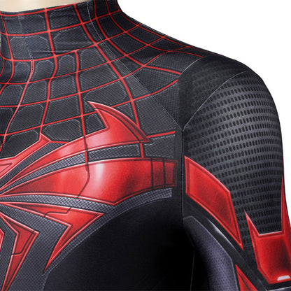 ps5 spider man miles morales advanced tech suit jumpsuit cosplay costumes