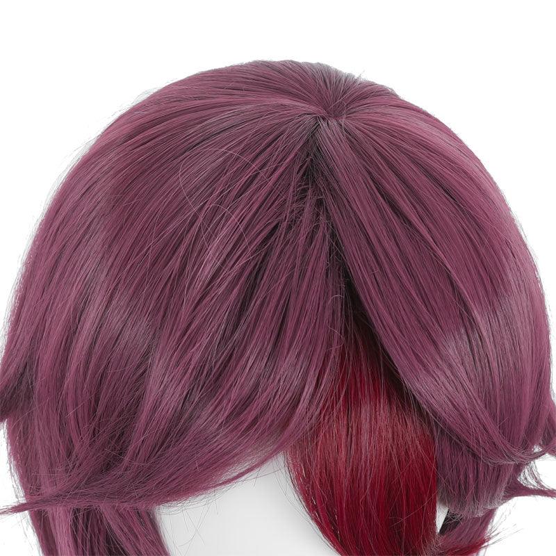 game genshin impact rosaria purple cosplay wigs
