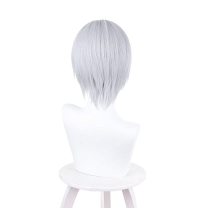 coscrew anime noctyx fulgur ovid silvery white cosplay wig of nijisanji 536h