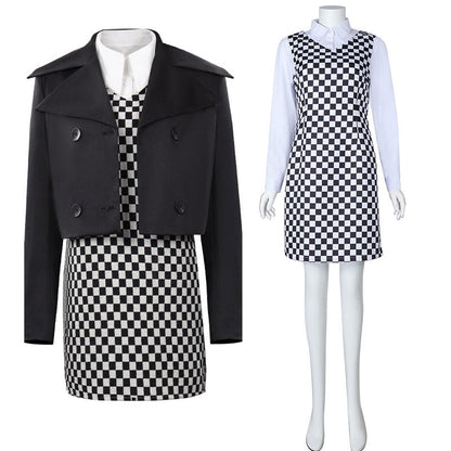 the addams family wednesday addams school uniform cosplay costumes 2