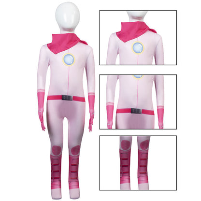 the super mario bros movie princess peach jumpsuit cosplay costumes