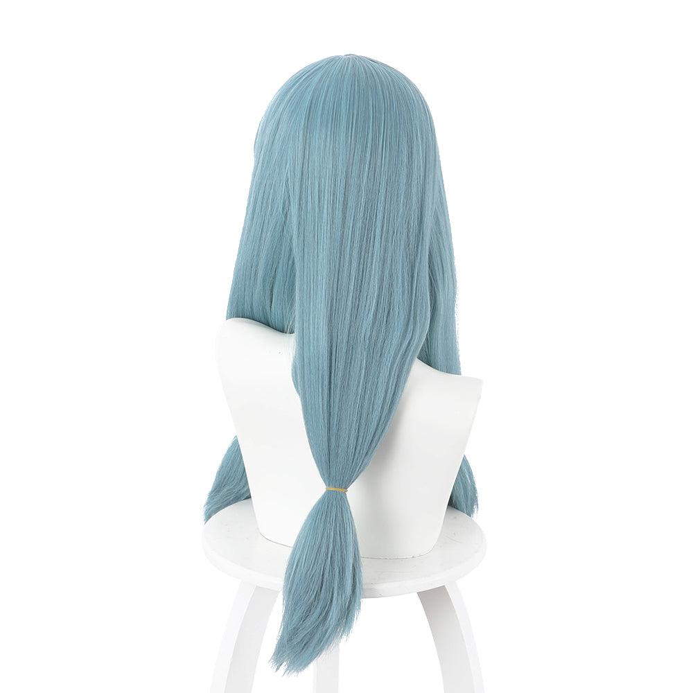 coscrew anime jujutsu kaisen mahito blue long cosplay wig 505g