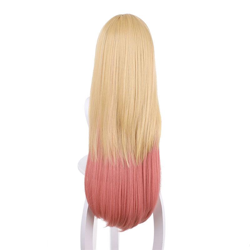 Anime My Dress-Up Darling Kitagawa Marin Yellow Gradient Pink Cosplay Wigs