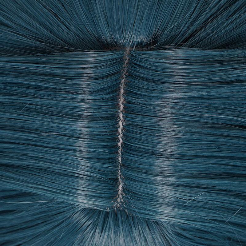 game genshin impact xingqiu navy blue cosplay wigs