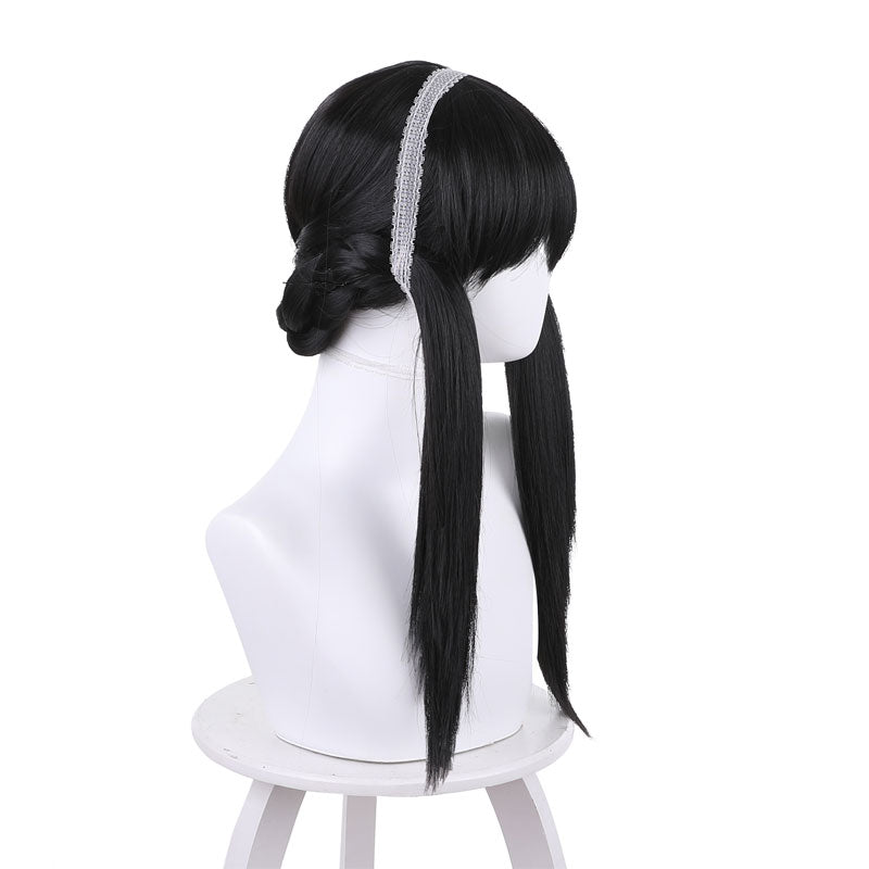 anime spy family yor forger black long cosplay wigs