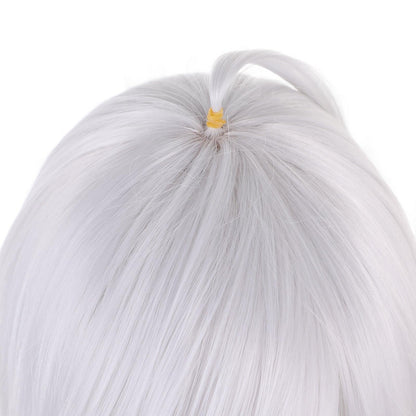 coscrew genshin impact cyno white long cosplay wig 539q