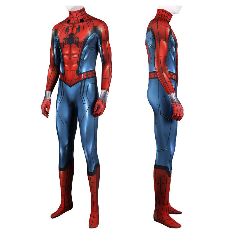 what if zombie hunter spider man peter parker spiderman jumpsuit fullset cosplay costumes