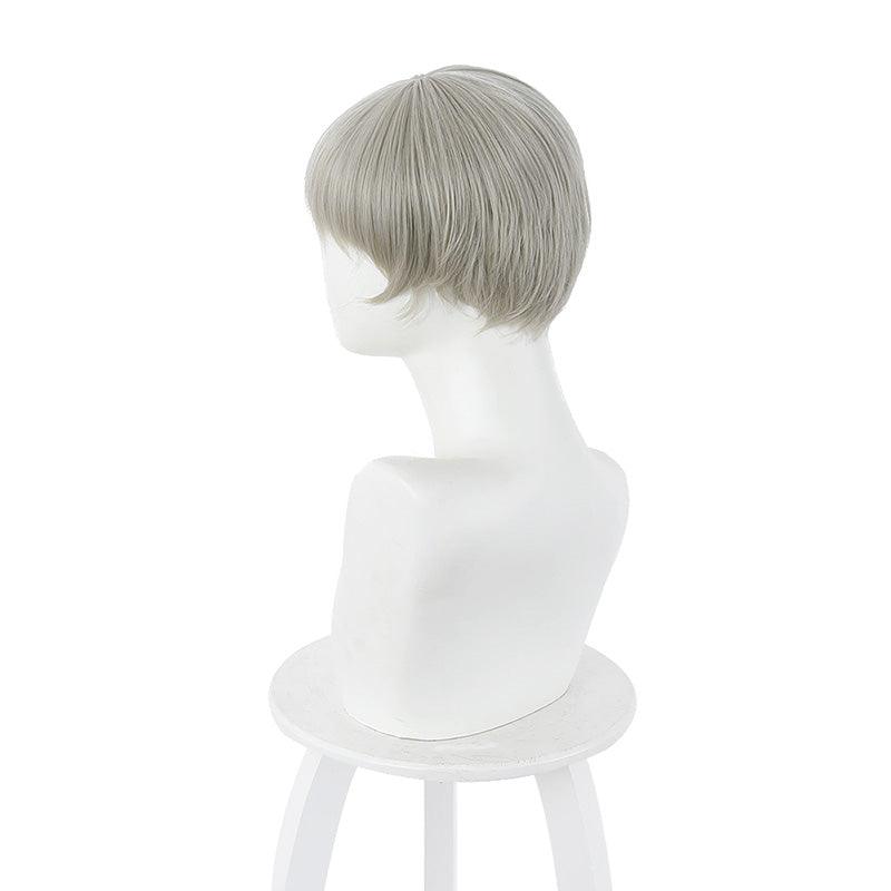 anime jujutsu kaisen toge inumaki short gray cosplay wigs