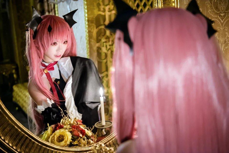 Seraph of The End Witch Vampire Krul Tepes Maid Outfit Lolita Dress Fancy Cosplay Costume