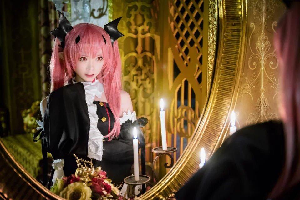 Seraph of The End Witch Vampire Krul Tepes Maid Outfit Lolita Dress Fancy Cosplay Costume