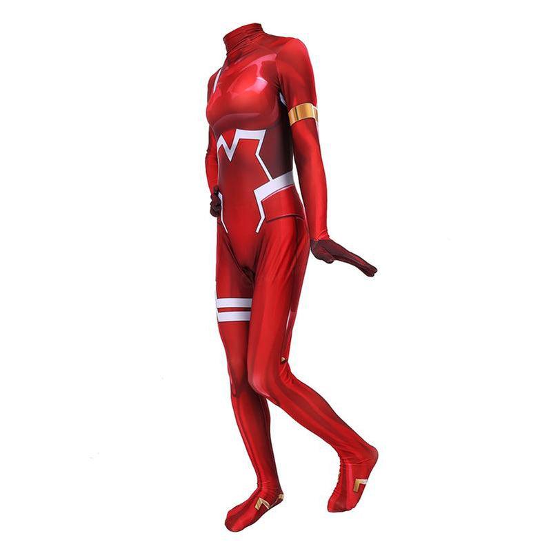 Anime DARLING in the FRANXX 02 Zero Two Jumpsuit Cosplay Costumes