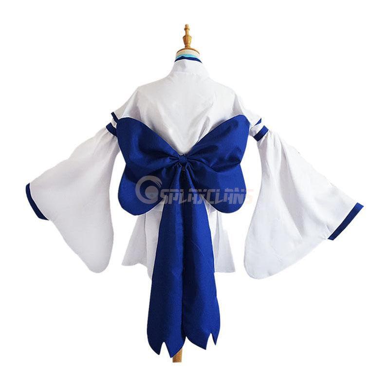 Anime Re:Zero Starting Life in Another World Childhood Rem and Ram Kimono Cosplay Costume