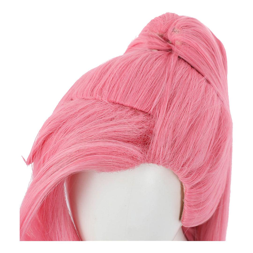 Game LOL KDA All Out Seraphine 100cm Long Pink Gradient Purple Ponytail Cosplay Wigs