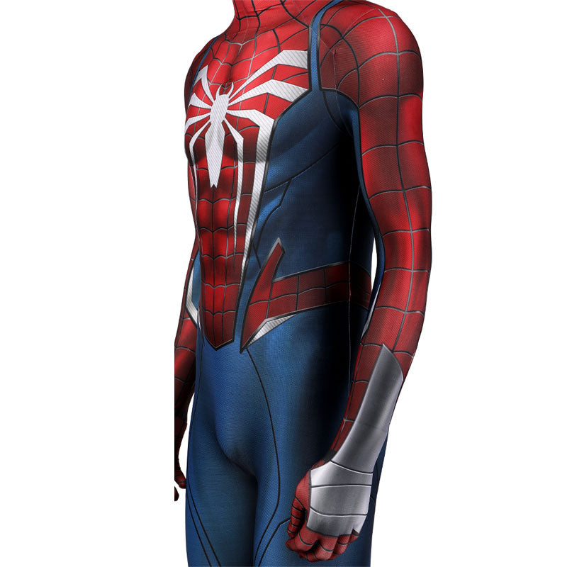 spider man ps5 2 peter parker spiderman jumpsuit cosplay costume with headgear