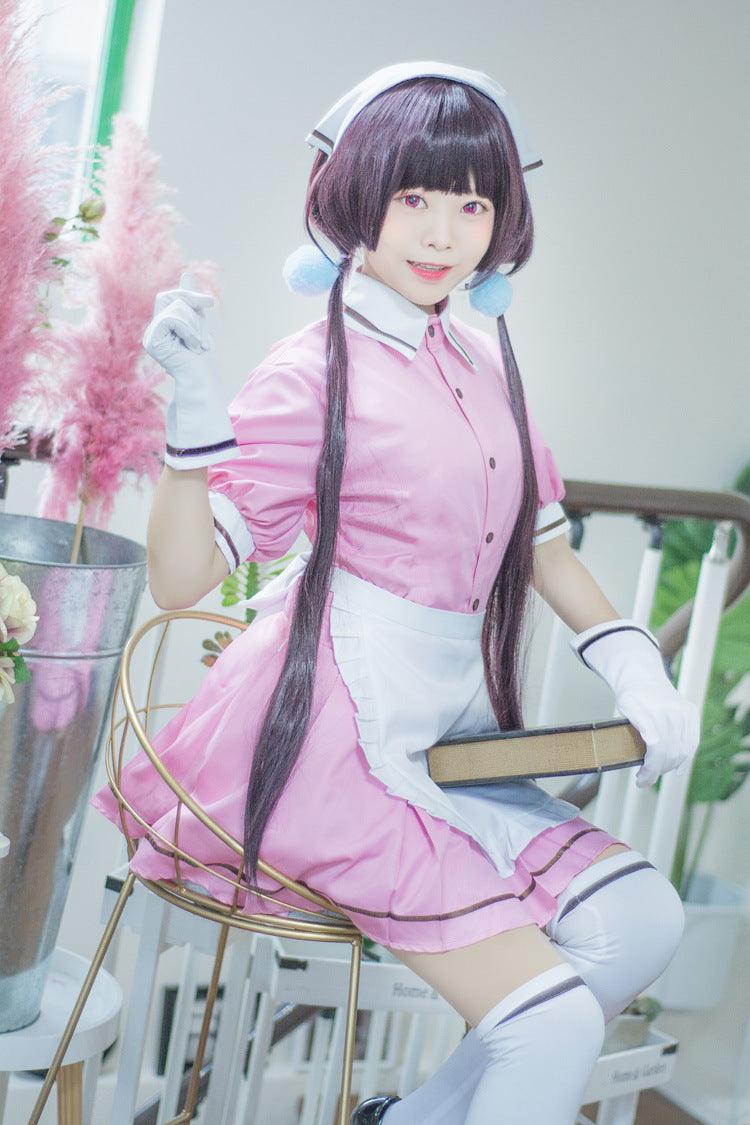 Training Maid Coffee Waitress Maid Outfit Lolita Dress Anime Game Fancy Cosplay Costume