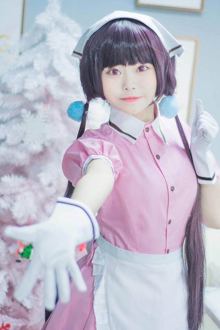 Training Maid Coffee Waitress Maid Outfit Lolita Dress Anime Game Fancy Cosplay Costume