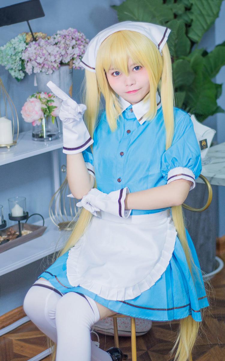 Training Maid Coffee Waitress Maid Outfit Lolita Dress Anime Game Fancy Cosplay Costume